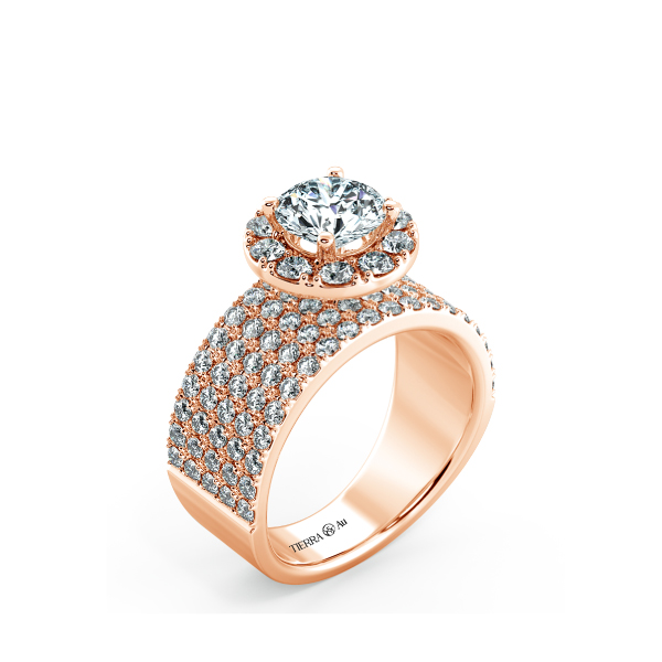 Nhẫn đính hôn Halo bản lớn NCH2013 4